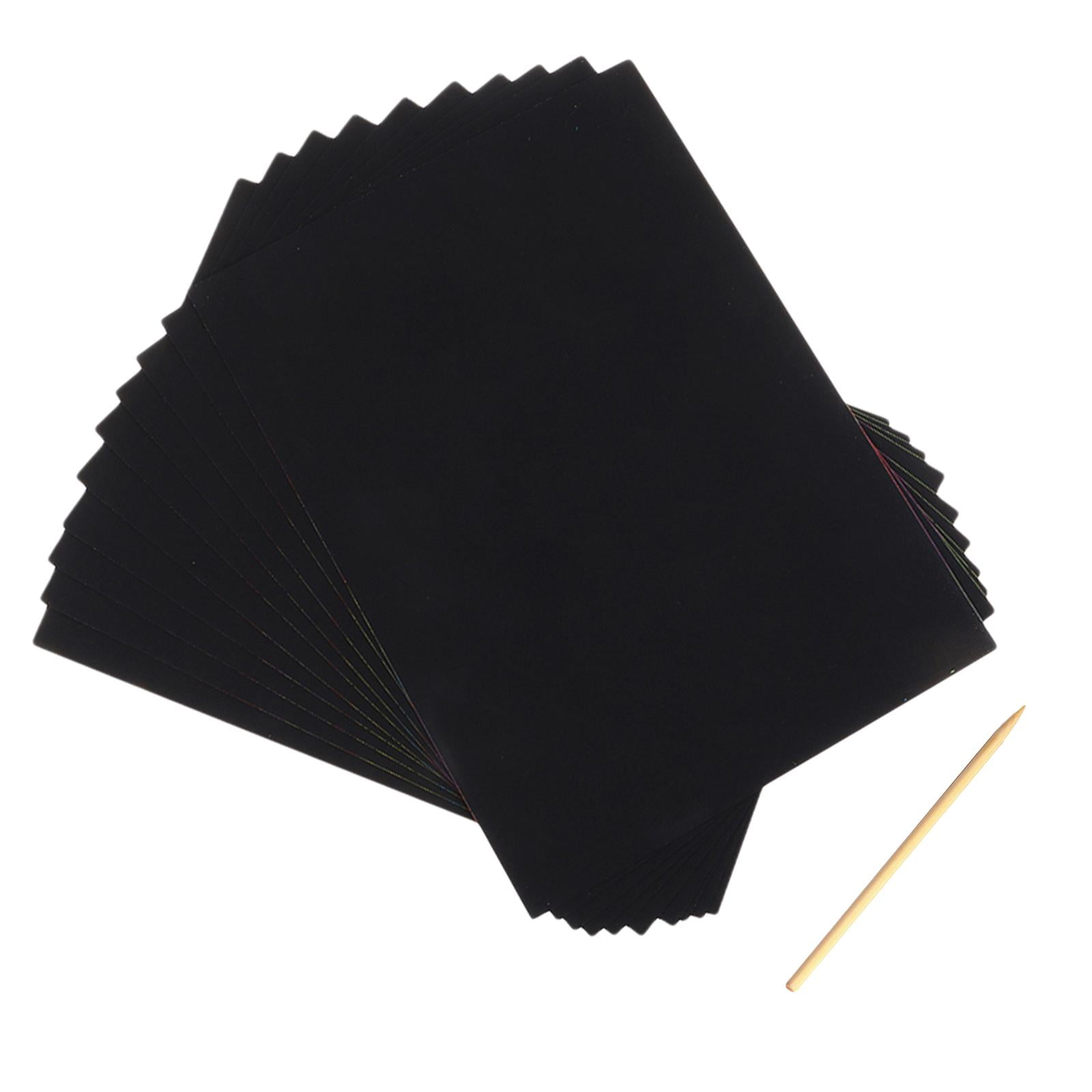 10 Pieces A4 Size Scratch Painting Book Paper Paintings For Kids