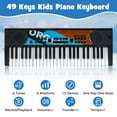 thumbnail image 6 of Costway 49 Keys Portable Electric Keyboard Piano with 8 Rhythms, 8 Tones & 10 Demos, Black, 6 of 11