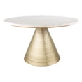 thumbnail image 2 of TOV Furniture Tempo Marble Round Cocktail Table with Gold Base, 2 of 4