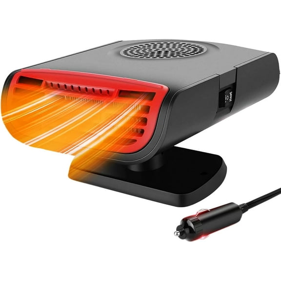 Car Heater,Portable 12V Car Heaters for Vehicle,360° Rotating Car Defroster Windshield Heater,150W Portable Car Heaters That Plug Into Cigarette Lighter for Vehicle,Car,RV,SUV