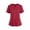 Red, variant on Scrubs Tops for Women V-Neck Tops with Pockets Casual Nursing Uniforms Green Scrub Tops for Women Quick Drying Scrubs for Women