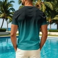 thumbnail image 5 of Dwellite Men's Guard Short Sleeve, Sun Swim Crew Neck Shirts, Quick Dry Lightweight Surf Beach T-Shirt Turquoise 3XL, 5 of 5