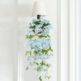 thumbnail image 6 of Artificial Hanging Orchid 39" Spring Flower Wall Decor Faux Rattan Indoor Outdoor Fake Plants,Blue,Beige,White, 6 of 6