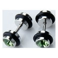 thumbnail image 3 of EHJRE 2pcs Mens Earring Ear Stud Stainless Steel Green CZ Crystal Fake Plug, 3 of 8