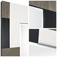 thumbnail image 6 of "Geometric Blocks" Hand Made Solid Paulownia Wood Beveled Leaner Mirror size 80" x 40", 6 of 12