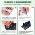 thumbnail image 5 of 3 Pcs Laptop Skin Stickers Vinyl Decals for PC Notebooks - Waterproof Removable Green Plants Flowers Laptop Decals, 5 of 9