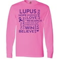 thumbnail image 3 of Inktastic Lupus Awareness Walk Slogan Ribbon Long Sleeve T-Shirt, 3 of 5