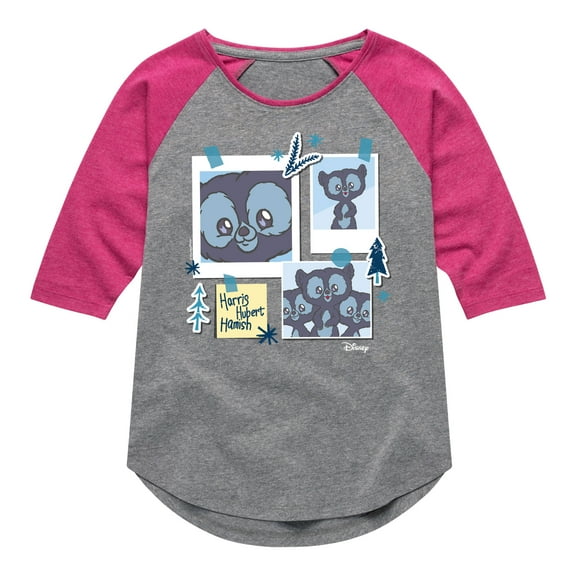 Disney Brave - Harris, Hubert, & Hamish - Toddler & Youth Girls Raglan Graphic T-Shirt