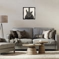 thumbnail image 4 of Stupell Industries Industrial Wave Patterned Guitar Black Floating Frame Canvas Art, 18 x 18, by Deborah Revell, 4 of 8