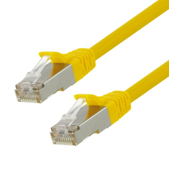 NavePoint Ethernet Patch Cable CAT6, F/UTP, 26AWG, 3 Ft,  5 pack, Yellow