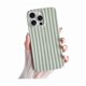 thumbnail image 1 of Chenchen for iPhone 15 Pro Case Cute Striped Phone Case Soft TPU Slim Shockproof Phone Cover for Women Girls, Sage Green, 1 of 1