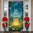 thumbnail image 3 of Green Polka Dot Spring Banner White Bearded Spring Display Pink Peony Yellow Daisy Floral Backdrop for Spring Party Garden Decoration Outdoor Event, 3 of 9