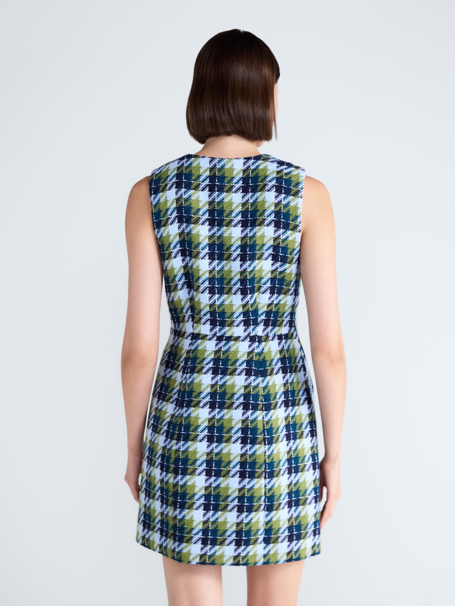 Free Assembly Women's and Women's Plus Sleeveless Tweed Mini Dress, Sizes 0-28