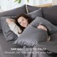 thumbnail image 4 of Fundas de almohada Bedsure Cooling, tamaño estándar, paquete de 2, color gris oscuro, 4 of 7