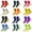 Mixed 12Pairs, variant on Men's Soccer Socks Anti Slip Non Slip Grip Pads for Football Basketball Sports Grip Socks, 4 Pair