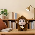 thumbnail image 4 of 23cm Realistic Banana Monkey Stuffed Plush, Soft Brown Monkey Stuffed Animal, Huggable Cartoon Monkey Plushie, Collectible Plush Toy for Home Decor, Gift for Monkey Lovers & Collectors, 4 of 4