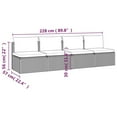 thumbnail image 4 of vidaXL 4 Piece Garden Lounge Set with Cushions Grey Poly Rattan, 4 of 5
