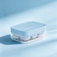 thumbnail image 5 of Molde de cubitos de hielo de silicona de grado alimenticio con prensa, mini máquina de hielo compacta para bebidas, cócteles y refrescos., 5 of 5