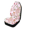 thumbnail image 2 of Polka dot tea party floral print Car Seat Cover 2 Piece Set Saddle Blanket Carseat Universal Fit for Vehicle Sedan SUV, 2 of 5