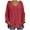 Red, variant on Fesfesfes Women Sweaters Loose Large Size Solid Color Knit Tops Long Sleeves Sweater Tops Clothes Sale