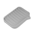 thumbnail image 5 of Unique Bargains Soap Dish Soap Cleaning Storage for Bathroom Kitchen Silicone Gray 2 Pcs, 5 of 7