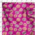 thumbnail image 3 of Soimoi Pink Poly Georgette Fabric Rose Floral Print Sewing Fabric Yard 42 Inch Wide, 3 of 6