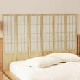 thumbnail image 3 of Room Divider, Tall Japanese Shoji Style Folding Wood Screen with Double Hinges for Home Office, Bedroom, Hotel Decoration, 3 of 7