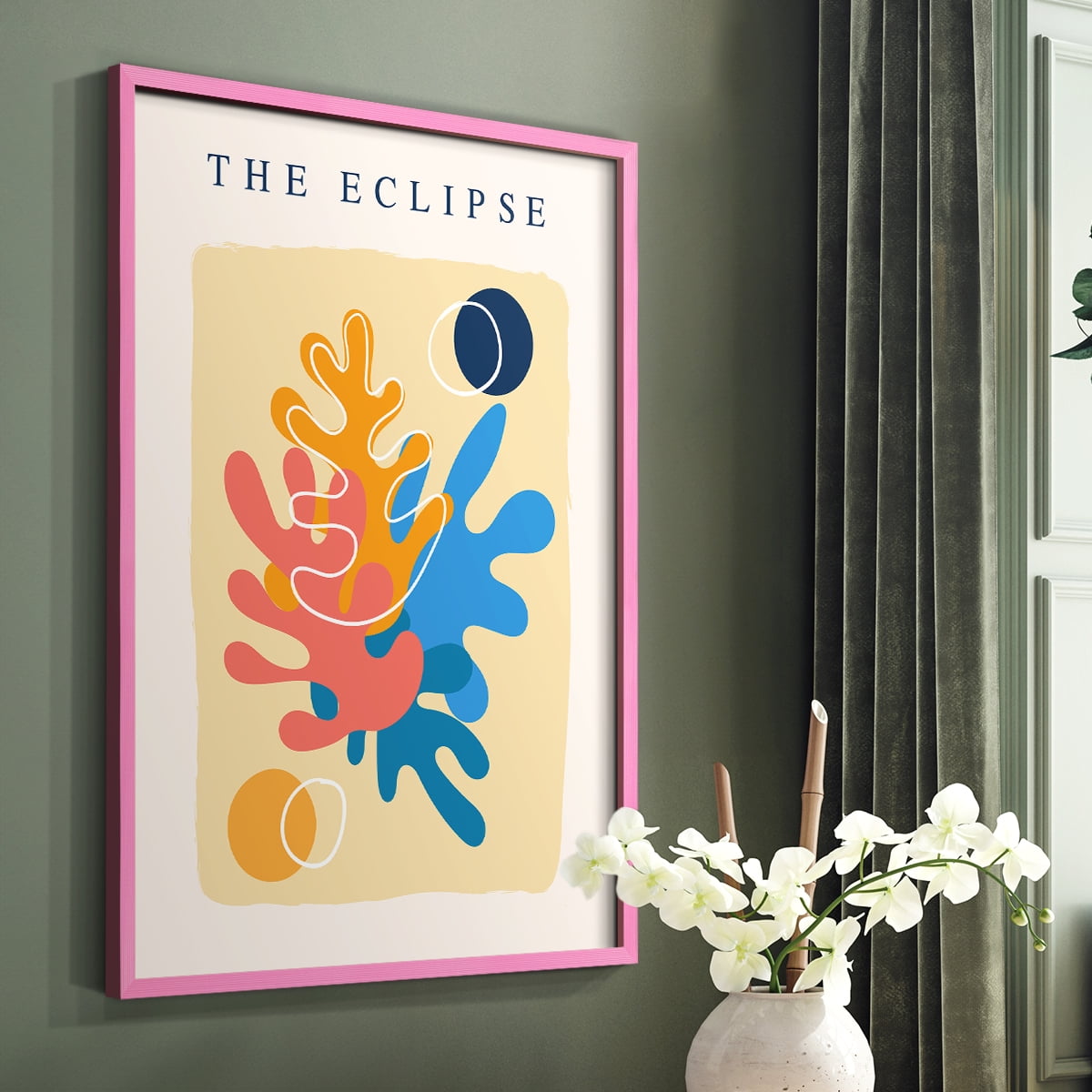 Matisse CCCXI in Pink Solid Wood 11 x 14 Framed Print