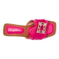 thumbnail image 3 of Ninety Union Texas One Band Flat Slide With a Rhinestone Buckle, Fuchsia, 6, 3 of 4