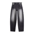 thumbnail image 2 of Tittly Palazzo Pants Jeans for Women Low Jeans For Women Mom Jeans Wide Straight Leg Baggy Jeans Vintage Denim Pants Streetwear Baggy Pants Pants for Women Trendy Black L, 2 of 9
