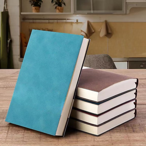 A5 Blank Hardcover Journal, PU Leather Unlined Notebook, 260 Pages Thick Paper, Seaweed Green, 1 Pack