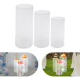 thumbnail image 2 of 3Pcs Clear Cylinder Pedestal Stands for Party, Thickened PVC Pedestal Display Stand Acrylic Column Tables Display Plinth Pillars for Wedding, Birthday, Event Decoration, 2 of 16