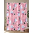 thumbnail image 4 of Merry Christmas Shower Curtain Set ，Waterproof Fabric Shower Curtains Pink Scarf Snowman Snowflake Shower Curtains for Bathroom,Bathroom Decor 72"x96", 4 of 6