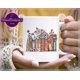 thumbnail image 1 of Taza de café de cerámica con diseño simple y múltiples opciones de patrones para taza de té llena de agua., 1 of 3