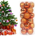 thumbnail image 3 of 24 Pcs Christmas Balls Ornaments, Shatterproof Christmas Tree Decorations, Hanging Ball Pre-Strung Xmas Tree Decorations for Halloween Decorations Holiday Wedding Christmas Decor, 3 of 9