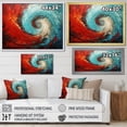thumbnail image 2 of Designart "Majestic Motion Spiral In Red And Blue I" Abstract Spirals Picture Framed Canvas Art Print, 2 of 5