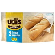 Udi's Gluten Free Crispy and Delicious French Baguettes, Frozen, 8.47 oz.