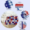thumbnail image 2 of 4th of July Tablecloth Rectangle 60 x 102 inch USA Independence Day Decor, Spill Proof Wrinkle Table Cloth for Kitchen Table Outdoor, Blue White Oblong/Rectangle, 2 of 5