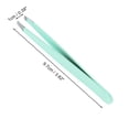 thumbnail image 2 of Unique Bargains 1 Pc Solid Color Eyebrow Tweezer for Bathroom Travel Hotel Blue Stainless Steel, 2 of 4