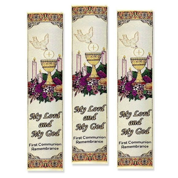 Communion Bookmark My First Holy Communion Remembrance Tapestry Bookmarks 9 Inch Set of 3