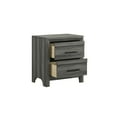 thumbnail image 4 of Denver Modern Style 2-Drawer Night stand Made with Wood in Gray same as G150108547 (NJ inventory), 4 of 5