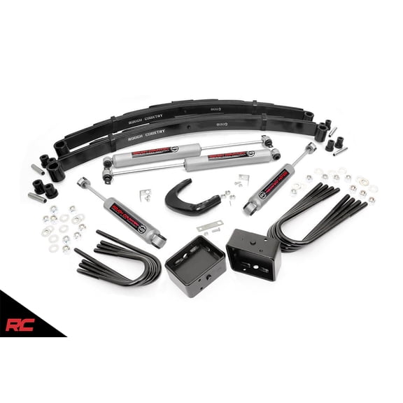 Rough Country 4" Lift Kit (fits) 1977-1987 Chevy GMC C10/C15 K10/K15 K5 Blazer Suburban Jimmy | N3 Shocks | 145.20