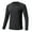Black, variant on Mens Sun Protection UPF 50+ Shirts Long Sleeve Swim Rash Guard Shirt Workout Running Athletic UV Gym Surf Hiking Navy Blue L