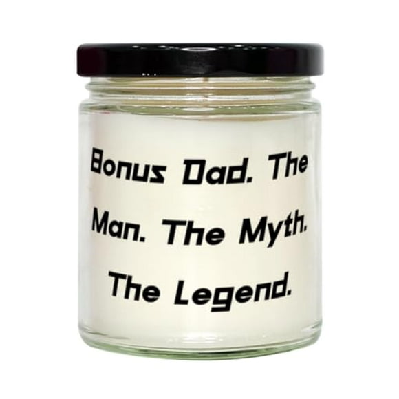 Bougie Parfumée Inspire Stepfather, Papa. l'Homme. le Mythe. le, Cadeaux pour Papa, Cadeau de la Part du Fils, pour Stepfather