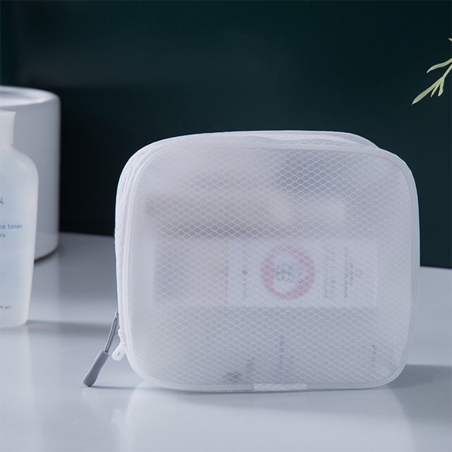 WEUVEB 1Ud Bolsa Malla Impermeable Para Almacenaje De Maquillaje Con Cierre Seguro