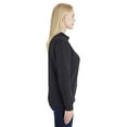 thumbnail image 3 of Fruit of the Loom B30110095 Womens SofSpun Quarter-Zip Sweatshirt, Charcoal Heather - Large, 3 of 3