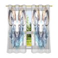 thumbnail image 2 of Sheep Head Blackout Curtains Thermal Insulation 63 inch Grommet for Bedroom Living Room Bathroom Kitchen Windows 2 Pack, 2 of 6