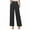 Black, variant on WERYOUNG Girls Boys Suit Pants Summer Solid Color Empire Waist Button Wide Leg Pants With Pockets Newborn Sweet Sweat Pants,Black,11-12 Years