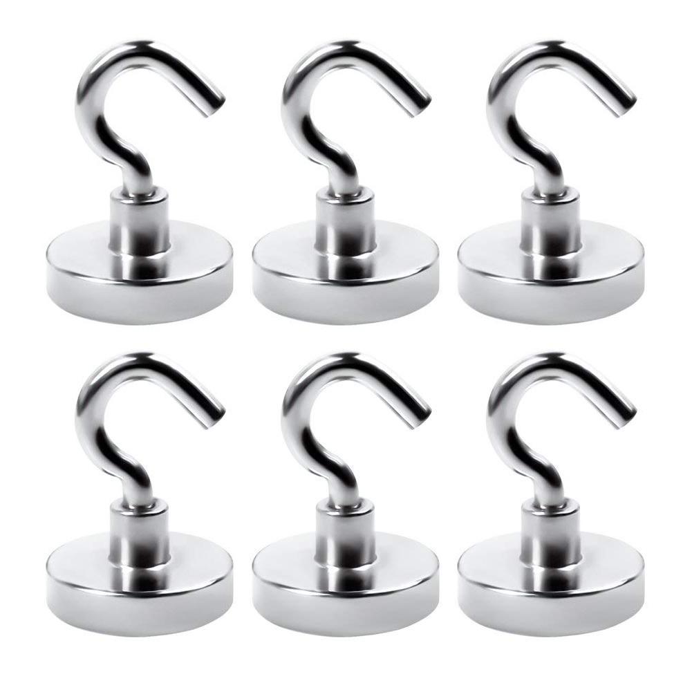 WALFRONT 6Pcs Strong Hook Metal Organization Tools for Home