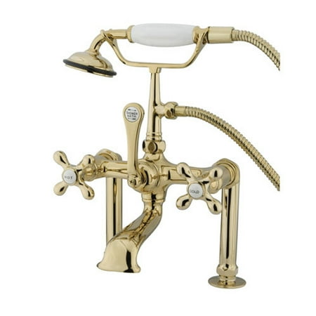 UPC 663370094330 product image for Kingston Brass CC109T Vintage Deck Mounted Clawfoot Tub Filler with Personal Han | upcitemdb.com